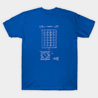 Twister Game Patent Blueprint Foley T-Shirt